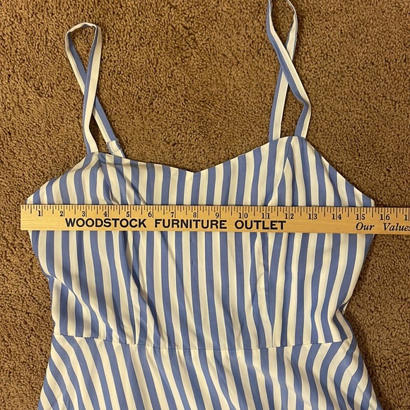 Old Navy Blue & White Striped Dress - Picture 4 of 6